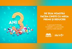 Sărbătorește 3 ani de Mega Mall și câștigi premii de milioane
