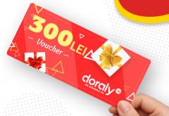 Câștigă vouchere în valoare de 300 de lei pentru cumpărături pe DORALY.ro