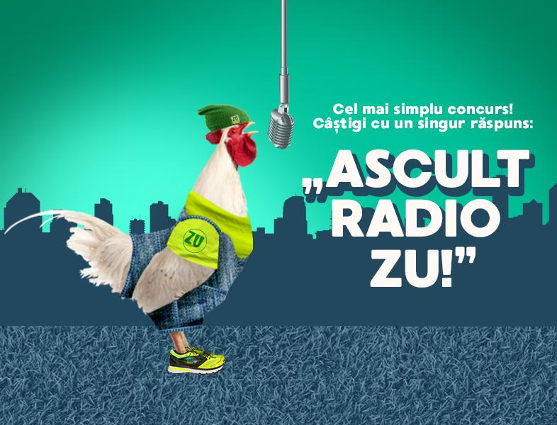 Câștigă sute de euro! Răspunde cu „Ascult Radio ZU”