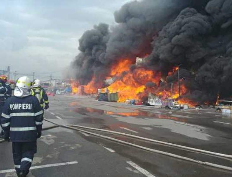 Incendiu la centrul comercial Doraly din Afumaţi, Ilfov