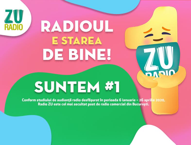 Radio ZU este cel mai ascultat post de radio comercial din București