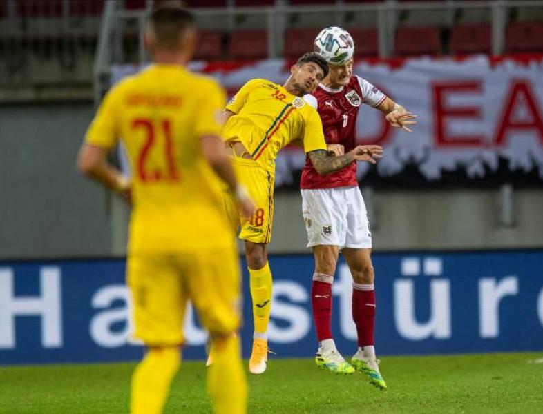 Naționala de fotbal a României joacă diseară cu Austria în etapa a 4-a din Liga Naţiunilor