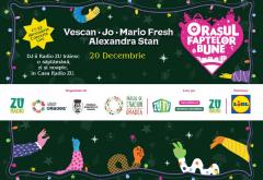 VIDEO | Vescan, JO, Mario Fresh și Alexandra Stan cântă LIVE în Orașul Faptelor Bune