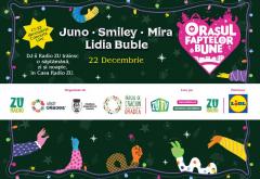 #OFB2022: Juno, Smiley, Mira și Lidia Buble cântă LIVE la ultimul concert din Orașul Faptelor Bune