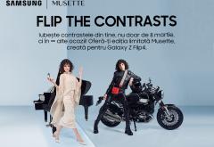 Flip the contrasts cu Samsung Galaxy Flip4 & Musette la Radio ZU