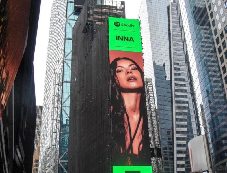 INNA stabilește un nou record: 10 milioane de ascultători lunar pe Spotify