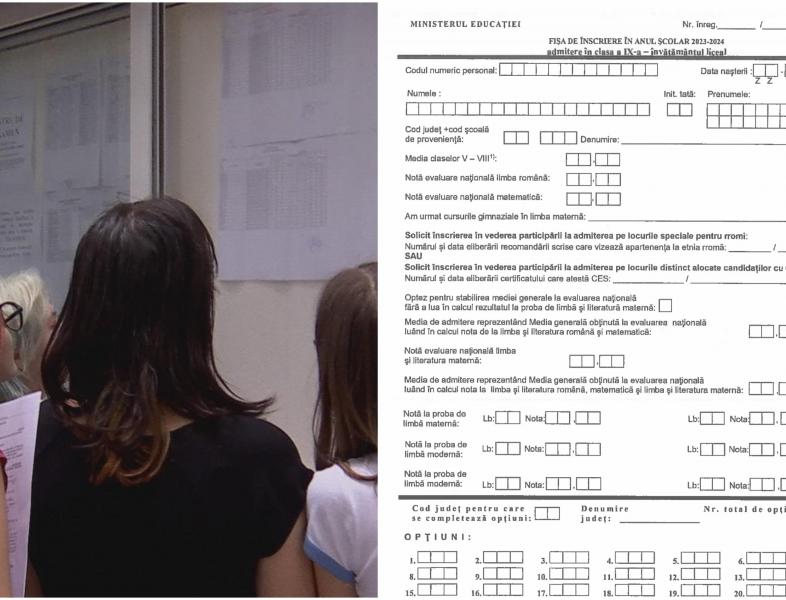Începe admiterea la liceu