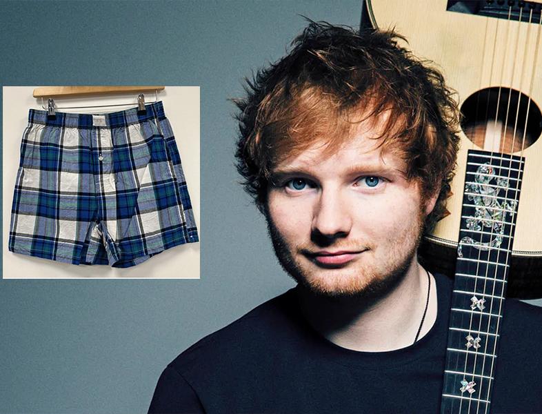 Ed Sheeran donează 149 de perechi de boxeri unei organizații caritabile