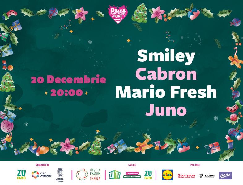 Ziua 5 | OFB 2023: Smiley, Cabron, Mario Fresh și Juno cântă LIVE în Orașul Faptelor Bune