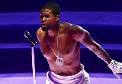 Usher a făcut super show la Super Bowl. Cine au fost invitații surpriză care au urcat pe scenă alături de artist