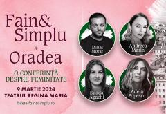 A doua conferință Fain & Simplu din 2024 are loc la Teatrul ,,Regina Maria” din Oradea 