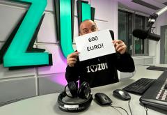 Concurs „Ascult Radio ZU”: Cristian Păun a dat 600 de euro unei ascultătoare