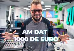 Adi Mihăilă a dat 1000 de euro unui ascultător la concursul „Ascult Radio ZU”