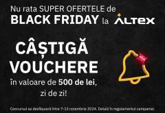 Ascultă Morning ZU și câștigă vouchere de 500 de lei de la Altex, de Black Friday