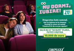 Concurs „Nu dormi, iubire!”: Radio ZU dă 10.000 de euro pentru cuplul care nu adoarme la film