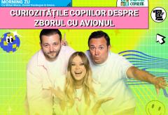 Pilotul Mihai Sturzu (fostul membru al trupei HI-Q) le-a răspuns copiilor la toate curiozitățile lor legate de zbor