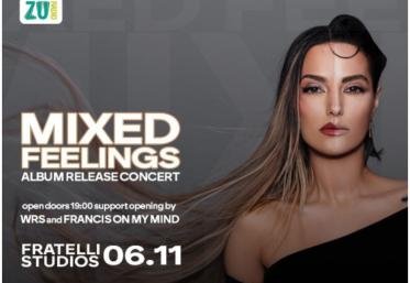 Minelli vă invită pe 6 noiembrie, la Fratelli Studios, la lansarea oficială a noului ei album: “Mixed Feelings”