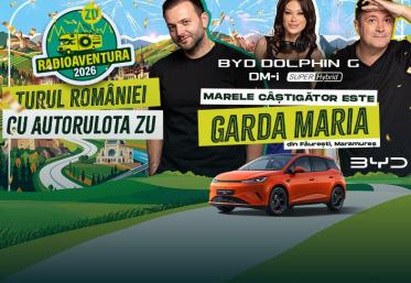 RADIOAVENTURA 2026: Peste 100.000 de înscriși în concurs la Radio ZU, un singur câștigător al primului BYD DOLPHIN G DM-i Super Hybrid din România